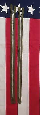 Vintage Conmar Military Zippers Lot Of 2 33.5in NOS Vietnam N3B M47 B17 Parka🔥 • $28