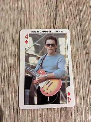 Dandy Rock N Bubble Card 1986 Collectable Robin Campbell (UB 40) 4 Of Diamonds  • £0.99