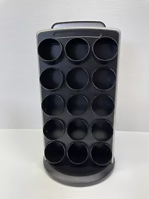 Coffee Pod Vertical Carousel Storage Organizer In Black And Silver 30 Cup Caddy • $8.99