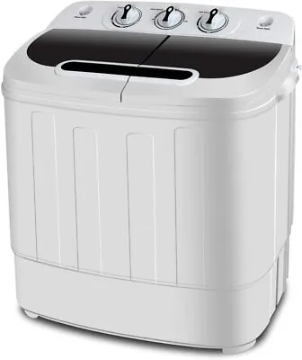Por Mini Twin Tub Washing Machine 13LBS Compact Laundry Washer And Dryer Combo  • $104.58