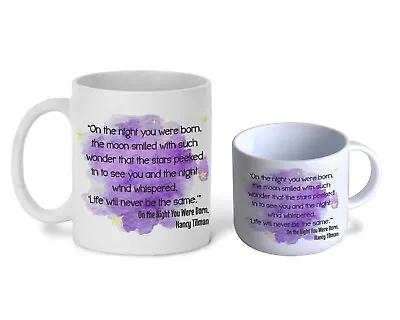£10.99 • Buy On The Night You Were Born Book Quote Literature Personalised Gift First Mug
