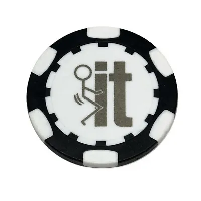 F It Screw It Magnetic Clay Poker Chip - Golf Ball Marker - Funny - Card Guard • $8.29