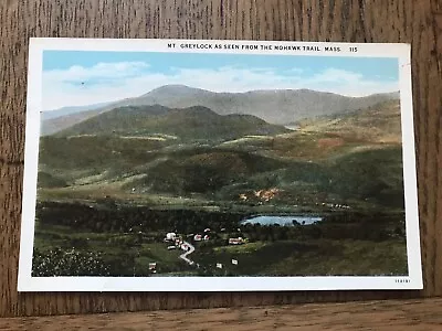 Mt Greylock As Seen From The Mohawk Trail Massachusetts Postcard • $2.99