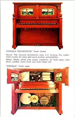 MUSIC  Coinola Orchestrion  Organ Melody Museum ST. LOUIS Missouri Postcard • $5