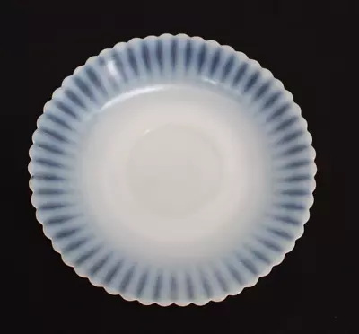 Vintage MacBeth Evans Plate Monax  White Petalware 10.5  Tea Cup Saucer   • $15