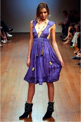 $40 • Buy ALICE MCCALL | Tie Dye Low Cut Dress Sz 10