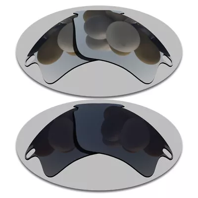 Silver&Grey Black Lenses Replacement For-Oakley Fast Jacket Polarized • $15.56