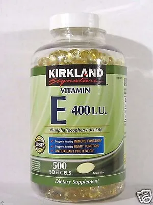 $16.99 • Buy Kirkland Singature Vitamin E 400 IU, 500 Softgels