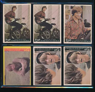 Lot (6) 1967 Donruss The Monkees Color Peter Tork #9A 6A 19B 37A (AA73) SWSW6 • $12