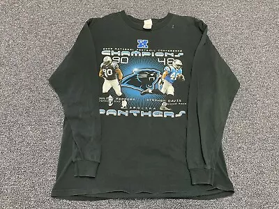 Carolina Panthers Vintage 2003 NFC Champions Long Sleeve Mens Shirt L B6 • $24.99