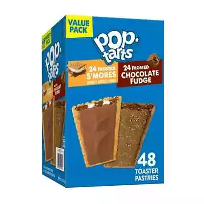 £25.29 • Buy Pop-Tarts Frosted S'Mores & Frosted Chocolate Fudge Variety Pack 48 Pack