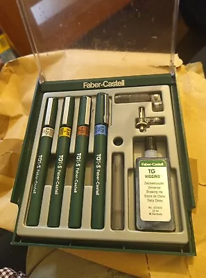 Faber-Castell TG1-S Technical Drawing Pen Set X4 - 0.25 0.35 0.50 & 0.70mm • £7
