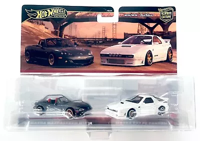 2024 Hot Wheels Car Culture 2 Pack '04 Mazda Miata & RX7 FC Pandem • $18.95