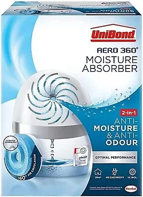 UniBond AERO 360º Moisture Absorber Ultra-Absorbent Dehumidifier 1 Refill 450g • £12.75