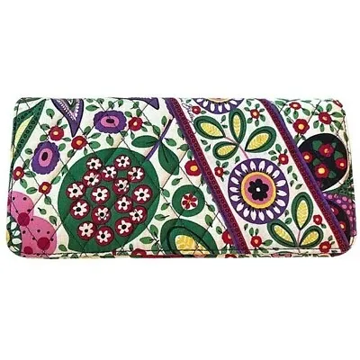 Vera Bradley Mod Flowers Quilted Accordion Wallet SHIPS FREE • $33.15