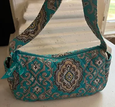 Vera Bradley Maggie Handbag Purse Pattern: Totally Turq Retired • $19.98