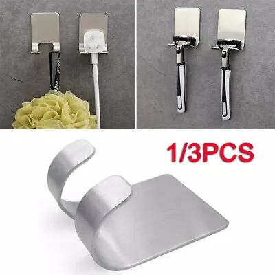 1/3x Razor Holder Shaver Shelf Wall Self Adhesive Razor Rack Bathroom Hooks • $10.99