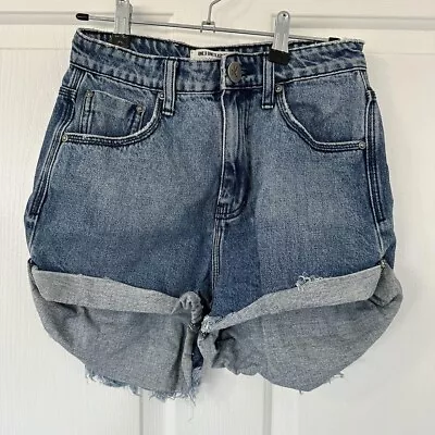 One Teaspoon High Waisted Bandits Denim Shorts 25 • $10