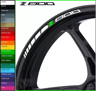 8 X Z800 Wheel Rim Decals Stickers - 20 Colors Choice - Z 800 Z800e Performance • £9.98