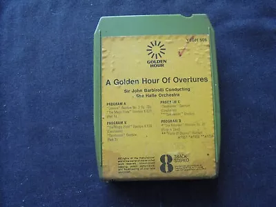 Halle Orchestra - A Golden Hour Of Overtures -  8 Track Cassette Columbia 1972 • £2