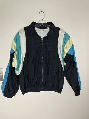 Sergio Tacchini Vintage 90s Windbreaker Track Jacket Men's Size 44 • $40