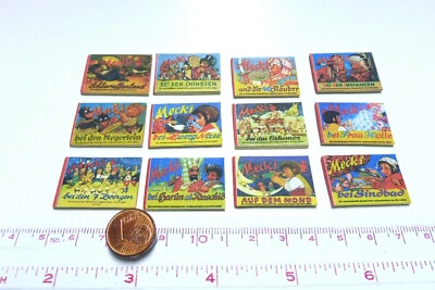 £9.89 • Buy 1802# Miniature Decorative Book Set With 12 Books - Dollhouse - Dollhouse - M 1zu12