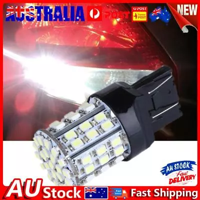 2X T20 W21W 7443 7440 LED 64-SMD 1206 Tail Stop Brake Light Bulb Lamp White • $7.53