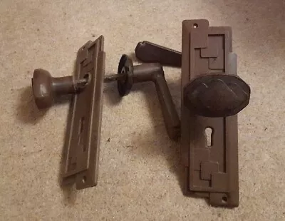 £69.99 • Buy 2 Pairs Of Original Art Deco Bakelite Door Knobs Handles