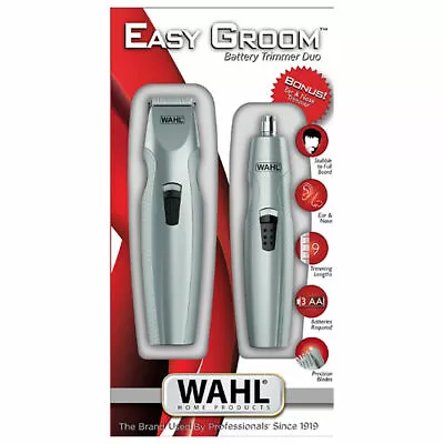 Wahl 5606-1308 Easy Groom Mustache & Beard Battery Trimmer Combo Kit NEW • $23.90