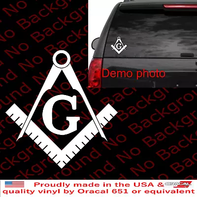 Freemasonry Emblem Sticker Die Cut Decal Freemason Masonic Fraternal FY093 • $4.99