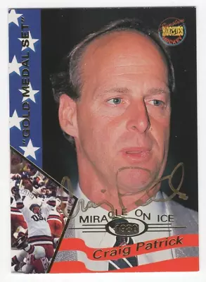 1995 Signature Rookies 1980 Miracle On Ice #43 Craig Patrick Autograph - TTM • $19.99