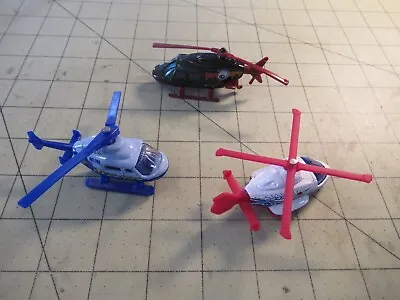 3Piece Lot  Matchbox Hot Wheels Helicopters Choppers • $9.99