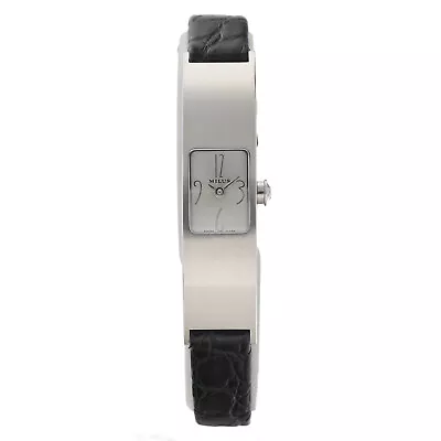 Milus Eridana ERI004 Stainless Steel Rectangle Leather Quartz Women's Watch • $1001