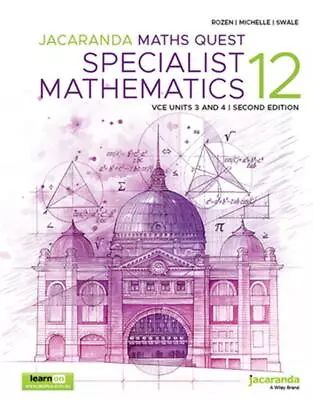 Jacaranda Maths Quest 12 Specialist Mathematics VCE Units 3 And 4 2e LearnON And • $91.19