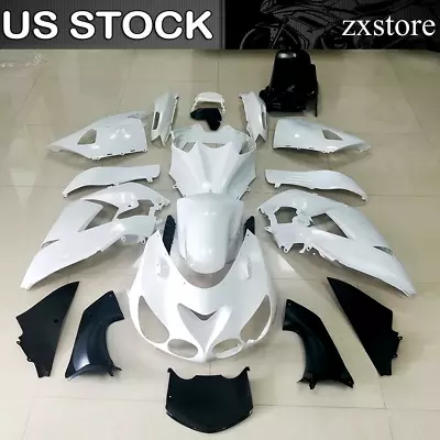 For Kawasaki Ninja ZX14 2006-2011 ZX1400C ZZR1400 07 Unpainted ABS Fairing Kit • $240.90