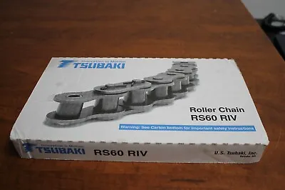 TSUBAKI ROLLER CHAIN RS60 RIV 10 FEET/3.048m 3/4 Pitch • $64.95