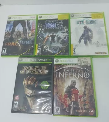 $23 • Buy Xbox 360 5 Game Bundle,Lost Planet,Dead Space, Dante's Inferno, Star Wars, Fract
