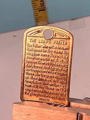 Vintage Pendant Our The Lords Prayer • $12.50