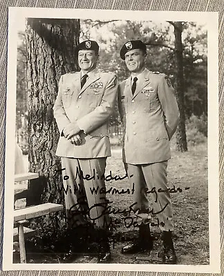 ED FAULKNER GREEN BERETS Autographed PHOTO COA OWNED BY JOHN WAYNE DAUGHTER • $135