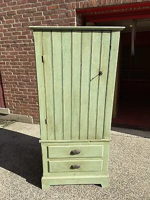 $750 • Buy Antique Jelly Cabinet Green Bead Board 