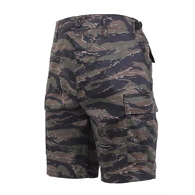 Tiger Stripe Camo Combat CARGO SHORTS 10  Inch Inseam BDU Style Army Navy SEAL's • $31.99