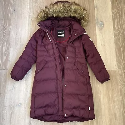 Reima Kids Down Coat Purple 8yo 128 Cm • £33