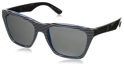 Authentic Vonzipper Sunglasses Booker White Stripe Blue W/Grey Lens 56mm  NEW  • $55.91