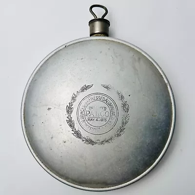 Vintage PALCO Worcester Pressed Aluminum Co Canteen Patent May 4 1915 • $9.99