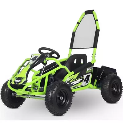 MotoTec Mud Monster Kids Electric 48v 1000w Go Kart Full Suspension Green • $1449