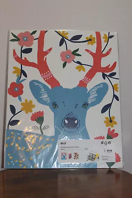 IKEA BILD POSTER 3 IN 1 COMBINATION DEER FOX POP ART-STYLE 16  X 20  • $25.99