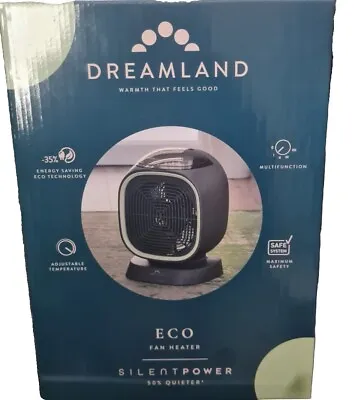 Dreamland Silent Power Eco Fan Heater BRAND NEW • £50