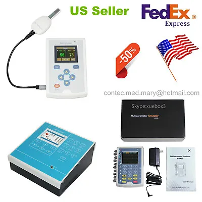 CONTEC Simulator SpO2 NIBP ECG& Patient SimulationDevice Accuracy Tester USA • $699