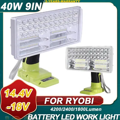 LED Work Light Flashlight Car Lamp For RYOBI 14.4V 18V 6.0AH One+Battery 9W-40W • $23.93