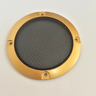 3  Inch Speaker Cover Golden Frame Metal Mesh Grills For Car Audio DJ PA Speaker • $5.99